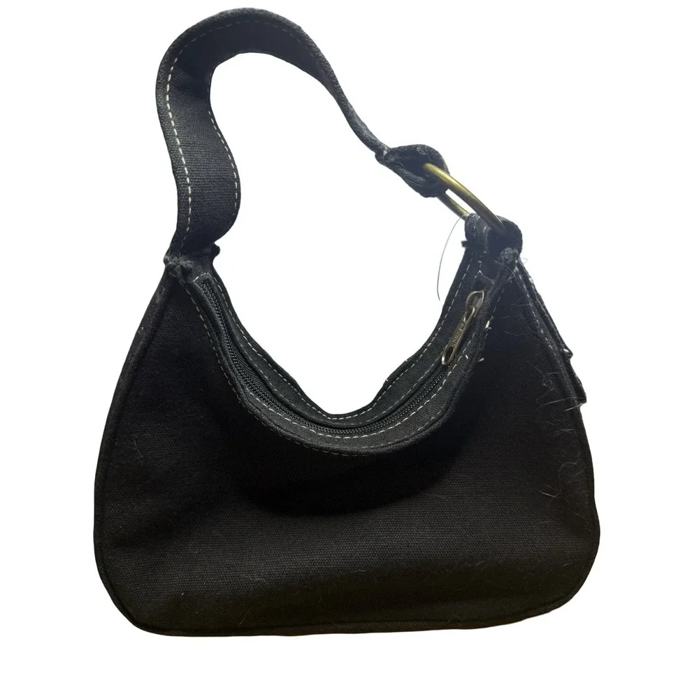New With Tags Vintage Y2K Black‎ Mudd Bagz Brand Purse hobo top